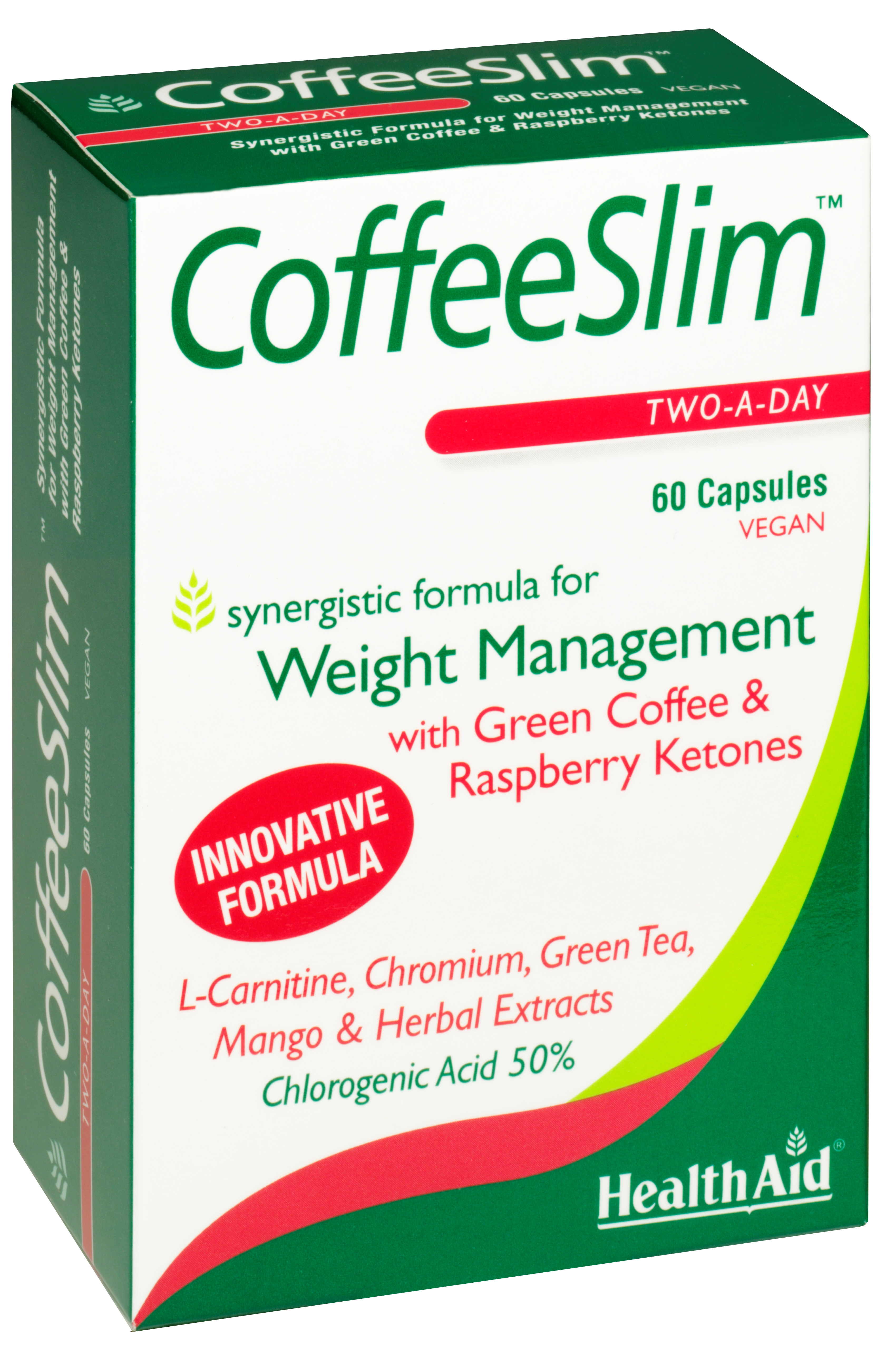 HEALTH AID COFFEESLIM συμπλήρωμα διατροφής με πράσινο καφέ για αδυνάτισμα 60 κάψουλες