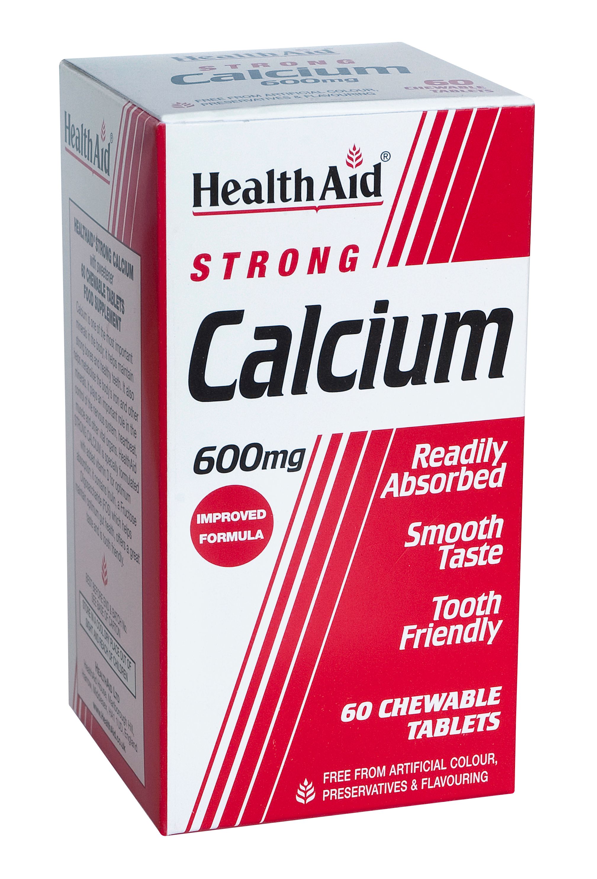 Strong Cal Tablet Health Aid Strong Calcium 600mg Συμπλήρωμα Διατροφής με Ασβέστιο για ...