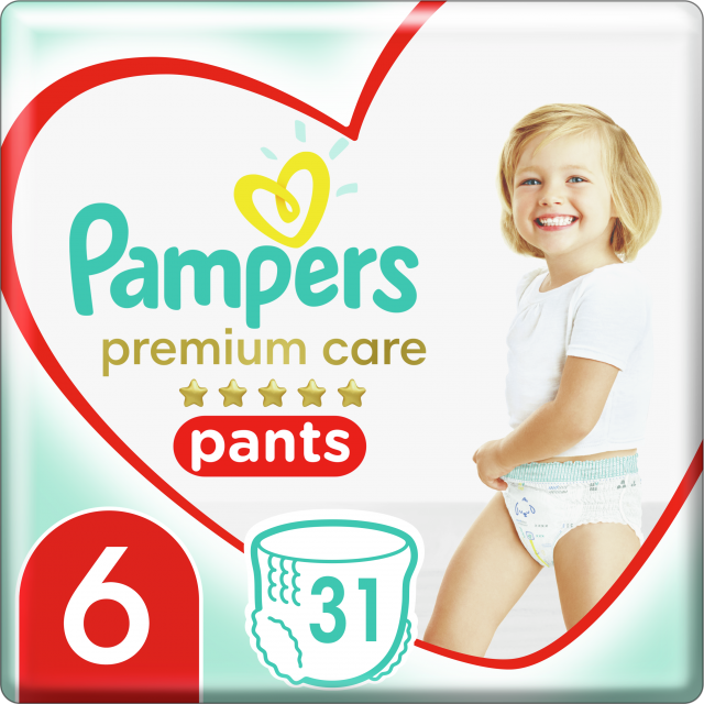 shocking sticker famous Pampers Premium Care Pants Μέγεθος 6 [15+ kg] 31 Πάνες - Βρακάκι | iNatural