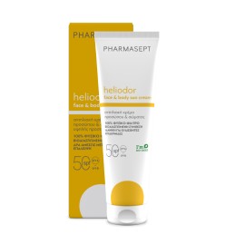 Pharmasept Heliodor Face & Body Sun Cream SPF50 με Φυσικό Αντηλιακό Φίλτρο Αντηλιακή Κρέμα Προσώπου - Σώματος 150ml