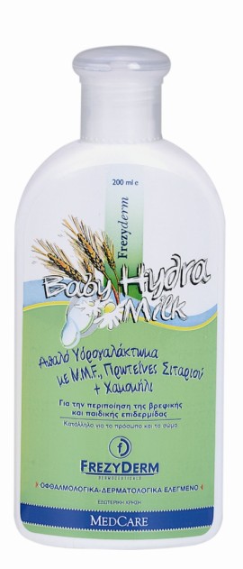 Frezyderm Baby Hydra Milk Ενυδατικό Βρεφικό Γαλάκτωμα για το Ξηρό, Ερεθισμένο και Ευαίσθητο Δέρμα 200ml