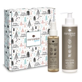 Messinian Spa Xmas PROMO Spicy Vanilla Body Milk Ενυδατικό Γαλάκτωμα 300ml - Hair & Body Mist 100ml