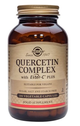 Solgar Quercetin Complex Συμπλήρωμα Διατροφής Κατά των Αλλεργιών 100 Φυτικές Κάψουλες