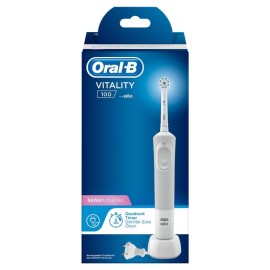Oral-B Vitality 100 Sensi Ultra Thin White Box Ηλεκτρική Οδοντόβουρτσα 1 Τεμάχιο