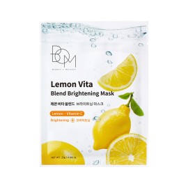 BOM Lemon Vita Blend Brightening Mask Μάσκα Προσώπου για Φωτεινότητα 25gr