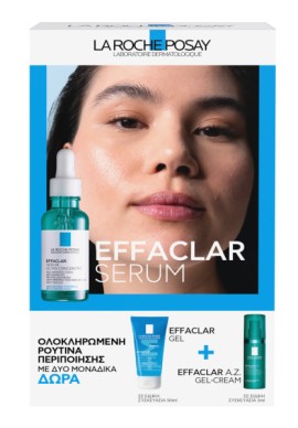 La Roche Posay PROMO Effaclar Serum Ορός Κατά των Επίμονων Ατελειών 30ml & ΔΩΡΟ Effaclar Gel Καθαρισμού Προσώπου 50ml & Sample Effaclar A.Z Gel Cream 3ml