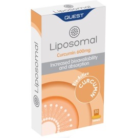 Quest Liposomal Curcumin 600mg Συμπλήρωμα Διατροφής με Λιποσωμική Κουρκουμίνη 30 Ταμπλέτες