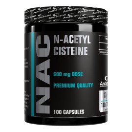Anderson NAC N-Acetyl Cisteine 600mg Συμπλήρωμα Ν-Ακετυλοκυστεΐνης Αμινοξύ 100 Κάψουλες