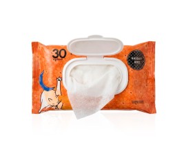 Naughty Dogs Fresh Moon Μαντηλάκια Καθαρισμού Ευαίσθητης Περιοχής 30 Τεμάχια