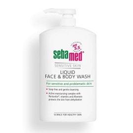 Sebamed Liquid Face & Body Wash Ήπιος Καθαρισμός Προσώπου & Σώματος, για Ευαίσθητη & Προβληματική Επιδερμίδα 1000ml