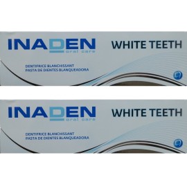 Inaden PROMO White Teeth Toothpaste Λευκαντική Οδοντόπαστα 2x75ml
