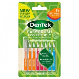 Dentek Easy Brush Μεσοδόντια Βουρτσάκια ISO 1/2/3, 0.45/0.5/0,6mm Συσκευασία Mix Μεγέθη 8 Τεμάχια