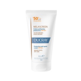 Ducray Melascreen Προστατευτική Αντηλιακή Κρέμα SPF50+ κατά των Καφέ Κηλίδων & των Πανάδων με Αζελαϊκο Οξύ για το Ξηρό Δέρμα 50ml