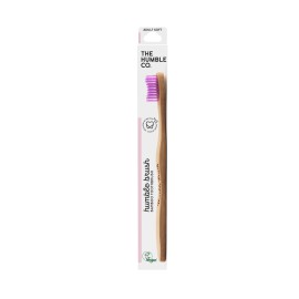 The Humble Co. Bamboo Toothbrush Adult Purple Soft Οδοντόβουρτσα Ενηλίκων από Μπαμπού Μωβ Μαλακή 1 Τεμάχιο