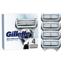 Gillette SkinGuard Sensitive Ανταλλακτικές Κεφαλές Ξυριστικής Μηχανής 4 Τεμάχια