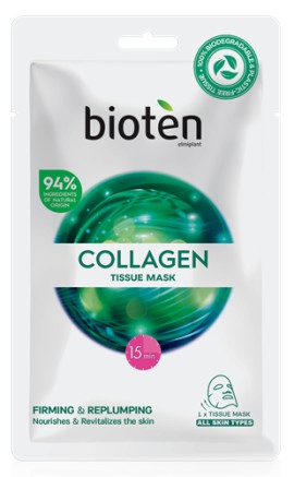 Bioten Collagen Υφασμάτινη Μάσκα με Κολλαγόνο για Αφυδατωμένο & Θαμπό Δέρμα 20ml
