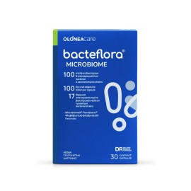 Olonea Bacteflora Microbiome με 100 Προβιοτικά Στελέχη για την Βιοποικιλότητα της Εντερικής Μικροβιότητας & του  Εντερικού Μικροβιώματος 30 Κάψουλες