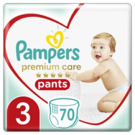 Pampers Premium Care Pants Μέγεθος 3 [6-11kg] 70 Πάνες - Βρακάκι