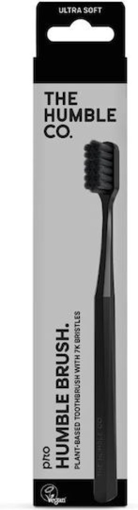 The Humble Co. Plant Based Ultra Soft Οδοντόβουρτσα Ενηλίκων από Φυτικά Συστατικά Μαύρο 1 Τεμάχιο