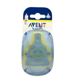 Avent Naturally 2 Θηλές Σιλικόνης 3m+ [PZN 1400463]