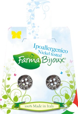 Farma Bijoux Boton I Love You 9mmΥποαλλεργικά Σκουλαρίκια  [BESA578] 1 Ζευγάρι