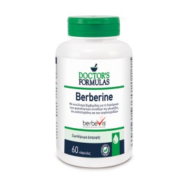 Doctors Formulas Berbevis Berberine Phytosome, για τα Φυσιολογικά Επίπεδα Γλυκόζης, της Χοληστερόλης & των Τριγλυκεριδίων 60 Κάψουλες