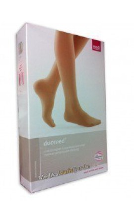 Medi Duomed Κάλτσες Κάτω Γόνατος CCl1 Κλειστά Δάκτυλα Χρώμα Μπεζ 1 Ζευγάρι
