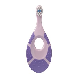 Jordan Step by Step Extra Soft Λιλά Οδοντόβουρτσα Πολύ Μαλακή για Παιδιά 0-2 Ετών 1 Τεμάχιο