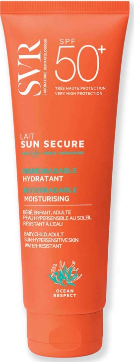 SVR Sun Secure Lait SPF50+ Λεπτόρρευστο Βελούδινο Γαλάκτωμα για Πρόσωπο & Σώμα για όλη την Οικογένεια 250ml