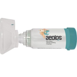 Aeolos Αεροθάλαμος Εισπνοών 0-18 Μηνών (Μάσκα + Επιστόμιο) 1 Τεμάχιο