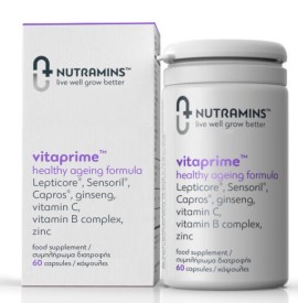 Nutramins Vitaprime™ Healthy Ageing Formula Σύμπλεγμα Βιταμινών για Ευεξία & Αντιγήρανση Άνδρες - Γυναίκες 60 Κάψουλες