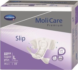 Hartmann Molicare Premium Slip Super Plus Μέγεθος:Large 8 Σταγόνες Πάνες Ακράτειας Ενηλίκων 30 Τεμάχια