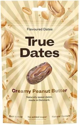 True Dates Φυσικοί Χουρμάδες με Γεύση Creamy Peanut Butter Χωρίς Ζάχαρη 100gr