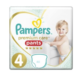 Pampers Premium Care Pants Μέγεθος 4 [9-15kg] 40 Πάνες - Βρακάκι