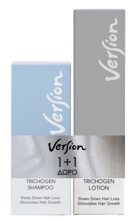 Version PROMO Trichogen Shampoo Δυναμωτικό Σαμπουάν για την Τριχόπτωση 200ml & Trichogen Lotion Λοσιόν για την Πρόληψη & Ελάττωση της Τριχόπτωσης 75ml