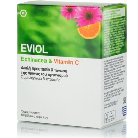 Eviol Echinacea & Vitamin C 60 Μαλακές Κάψουλες