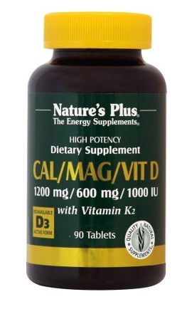 Natures Plus CAL/MAG/VIT D/K 1200/600/1000/100 90 ταμπλέτες