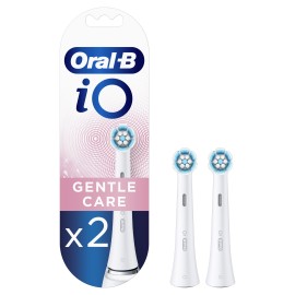 Oral B iO Gentle Care Ανταλλακτικές Κεφαλές Ηλεκτρικής Οδοντόβουρτσας Λευκό 2 Τεμάχια