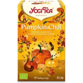 Yogi Tea Pumpkin Chai Βιολογικό Τσάι με Κολοκύθα & Μπαχαρικά 17 Φακελάκια x 1.9gr