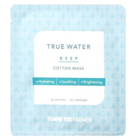Thank You Farmer True Water Deep Cotton Mask 25ml Ενυδατική Μάσκα Προσώπου 1 Τεμάχιο