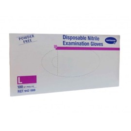 Hartmann Disposable Nitrile Γάντια Νιτριλίου Μπλε Μέγεθος:Large Χωρίς Πούδρα 100 Tεμάχια