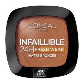 L’Oreal Paris Infallible 24H Fresh Wear Powder Matte Bronzer 450 Tan Deep 9gr