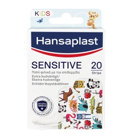 Hansaplast Sensitive Kids Αυτοκόλλητα Επιθέματα Animals για Παιδιά 20 Τεμάχια [2 Διαφορετικά Μεγέθη]