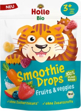 Holle BIO Smoothie Drops Fruits & Veggies Μπουκίτσες Φρούτων & Λαχανικών για 3+ Ετών 15g