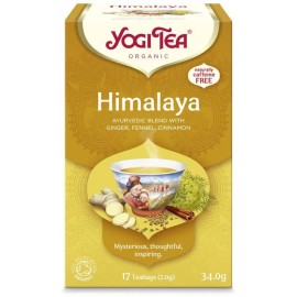 Yogi Tea Bio Himalaya Μείγμα Βοτάνων & Μπαχαρικών με Πιπερόριζα, Μάραθο & Κανέλα 17 Φακελάκια x 2gr