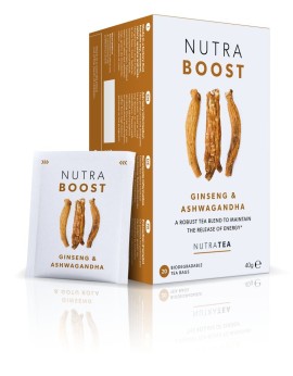 Nutra Tea Nutra Boost Ginseng & Ashwagandha Κούραση & Κόπωση Θεραπευτικό Αφέψημα 40gr [20 φακελίσκοι]