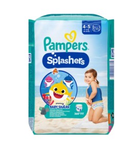 Pampers Splashers Baby Shark Μέγεθος 4-5 [9-15kg] 11 Πάνες