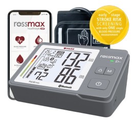 RossMax Z5 PARR Ψηφιακό Πιεσόμετρο με Ανίχνευση Αρρυθμίας & Κολπικής Μαρμαρυγής Γκρι 1 Τεμάχιο