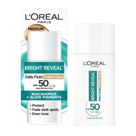 LOreal Paris Bright Reveal SPF50 Tinted Medium - Bronze Κρέμα Προσώπου με Χρώμα για Μείωση των Σκούρων Κηλίδων 50ml