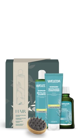 Weleda PROMO Rosmarin Revitalising Shampoo Σαμπουάν Δενδρολίβανο 250ml & Conditioner 150ml & Tonic Lotion Τονωτική Λοσιόν 100ml & Βούρτσα Μπαμπού για Μασάζ Τριχωτού της Κεφαλής